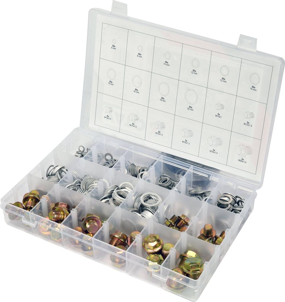 Jeu de rondelles et bouchons en aluminium, bouchon de Image du produit 