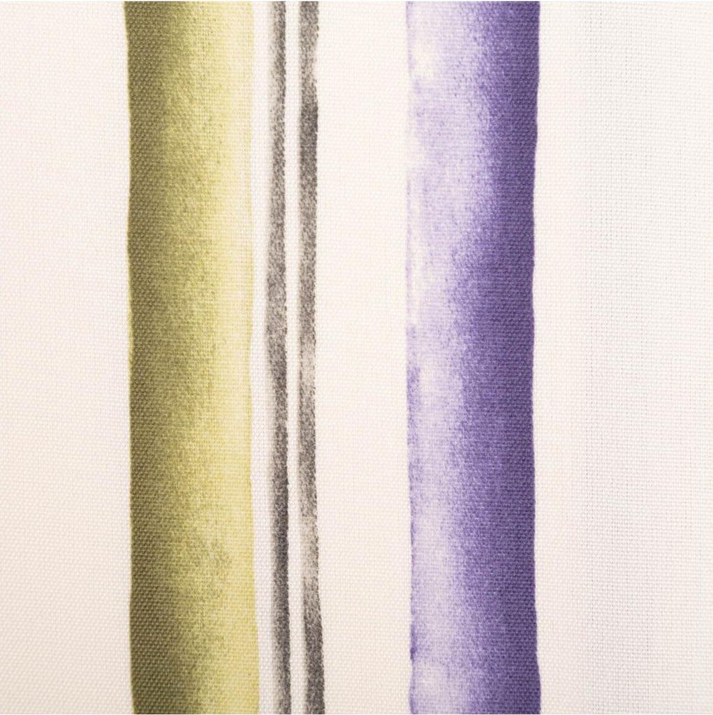 Vorhangstoff Landhaus Streifen beige lila grün 160cm Stoffbreite