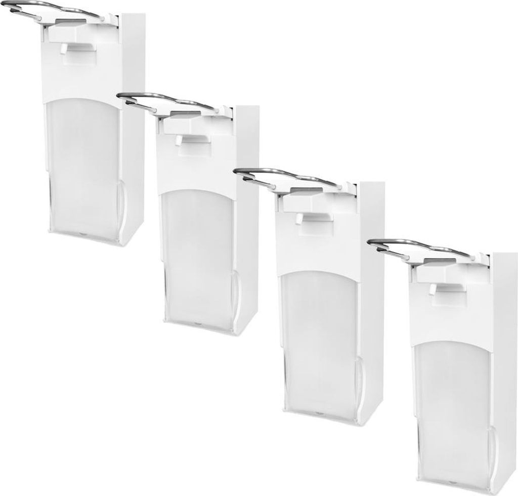 Seifenspender SemyTop - 4 Armhebel-Dosierspender - 1000 ml - weiß - Kunststoff