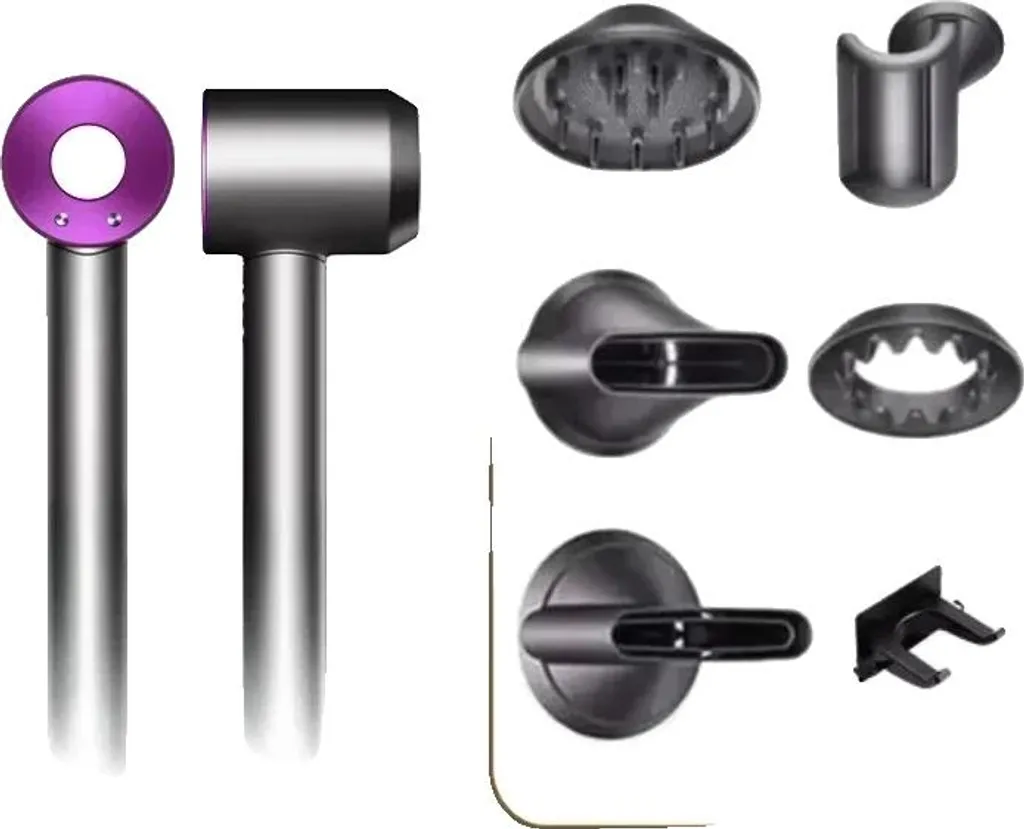 Sèche-cheveux à ions négatifs 3 vitesses 6P-27M pour brushing soyeux