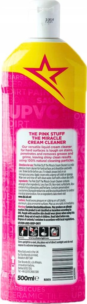 Stardrops, The pink stuff, Čisticí mléko, 500 ml (VÝROBEK Z Obrázek produktu 3