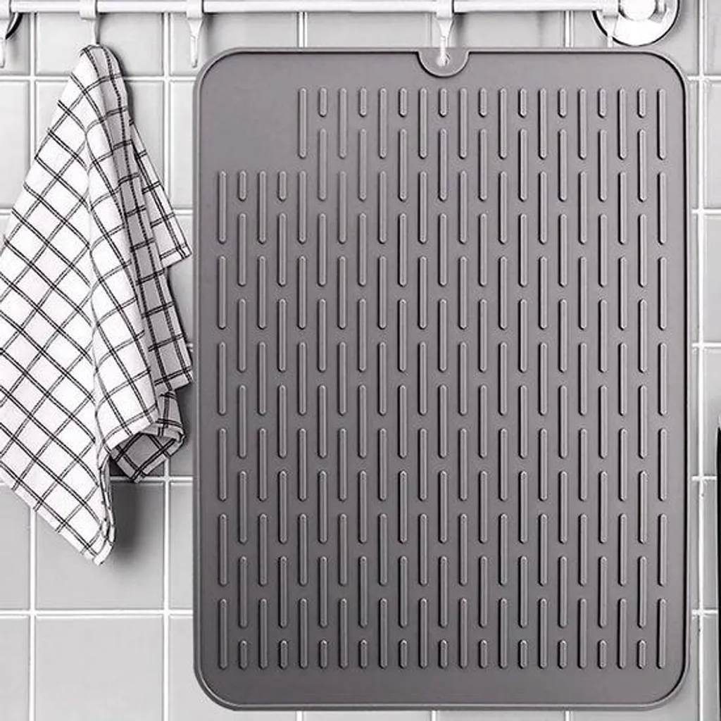 Égouttoir à vaisselle compact en silicone écologique et antidérapant