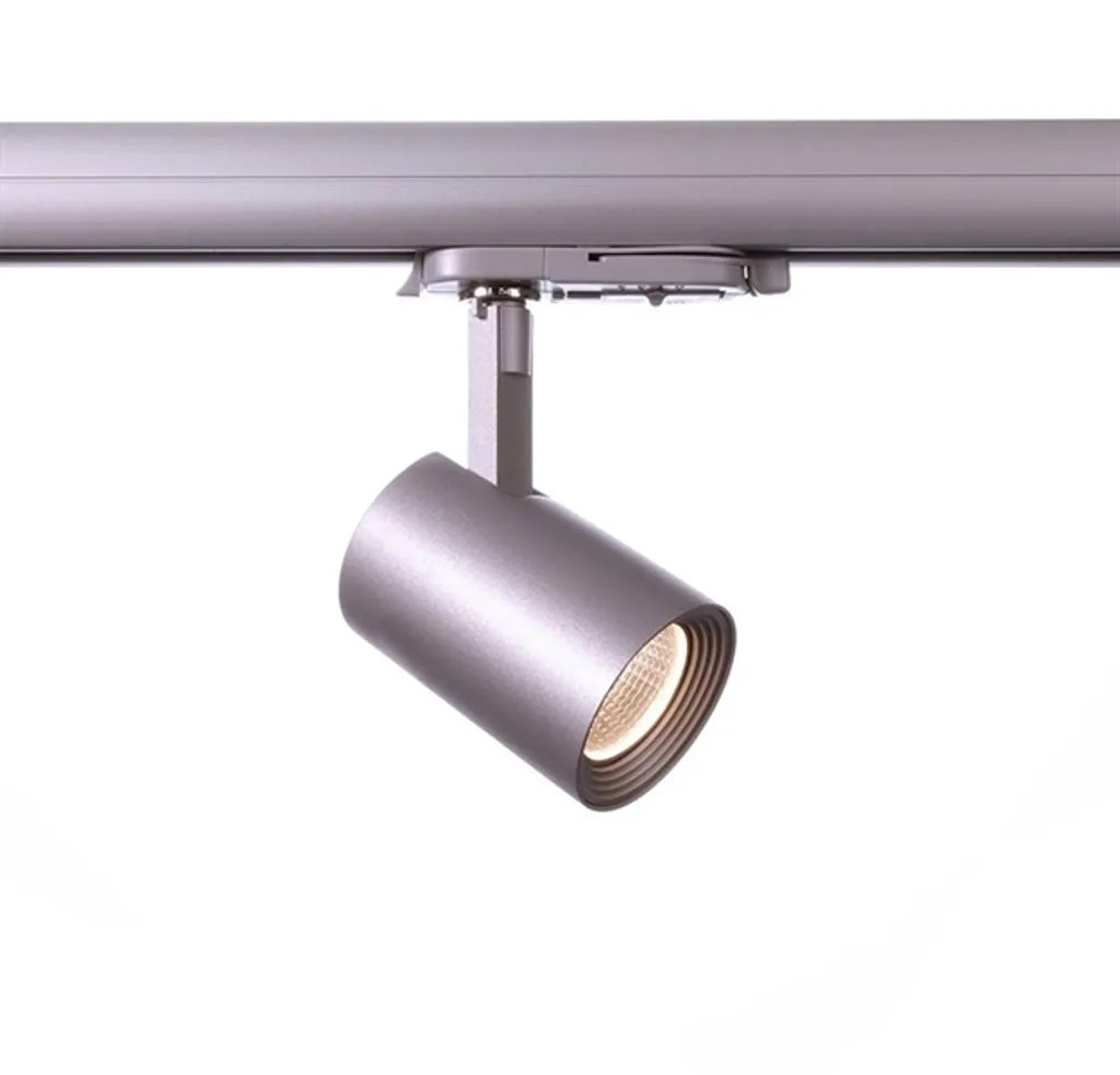 Projecteur de Rail Triphasé LED 7W Argenté pour Éclairage Ciblé