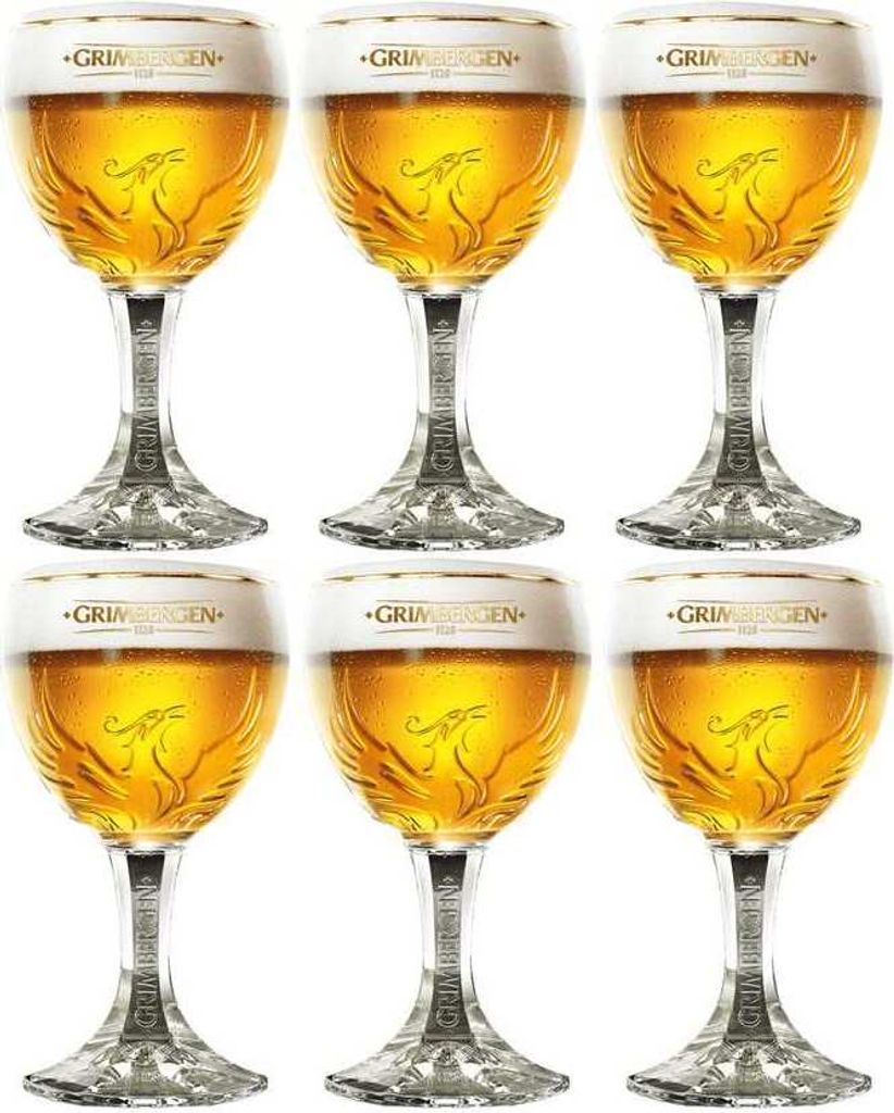 Sklenice na pivo Grimbergen s nožkou 330 ml - 6 kusů Obrázek produktu 