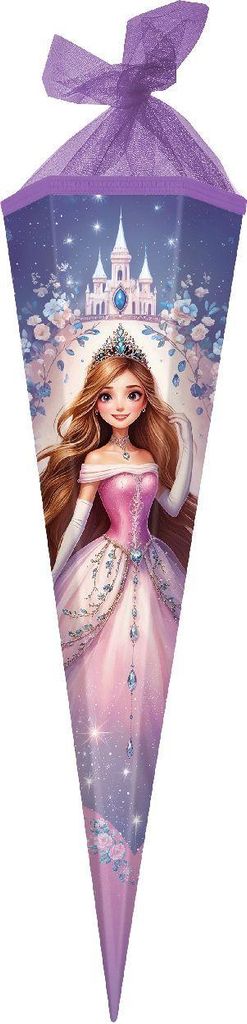 Goldbuch Schultüte 85 cm 6-eckig Prinzessin Sternenglanz