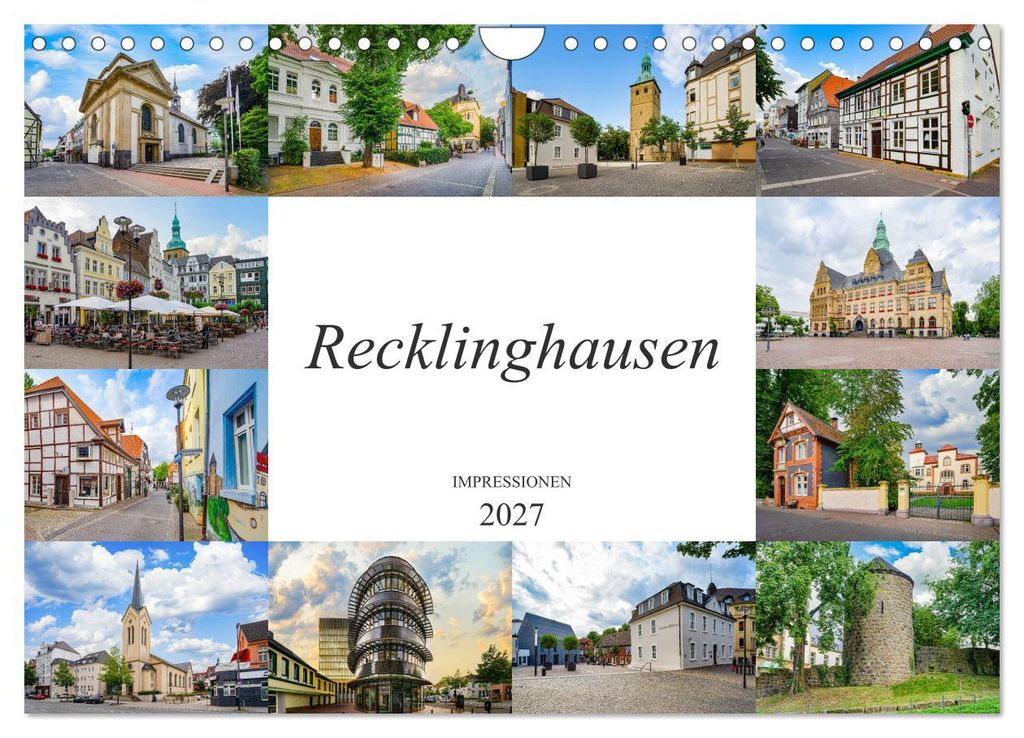 Recklinghausen Impressionen (Wandkalender 2027 DIN A4 quer), CALVENDO Monatskalender