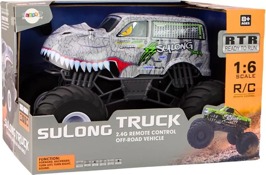 Voiture dinosaure télécommandée 1:6 buggy 2.4G avec grosses suspensions - 5