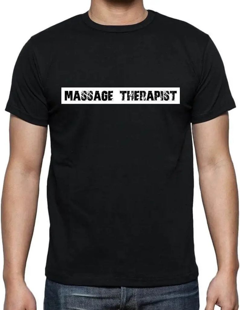 Herren Grafik T-Shirt Beruf des Massagetherapeuten – Massage Therapist Occupation – Öko-Verantwortlich Vintage Jahrgang Kurzarm Lustige Druck