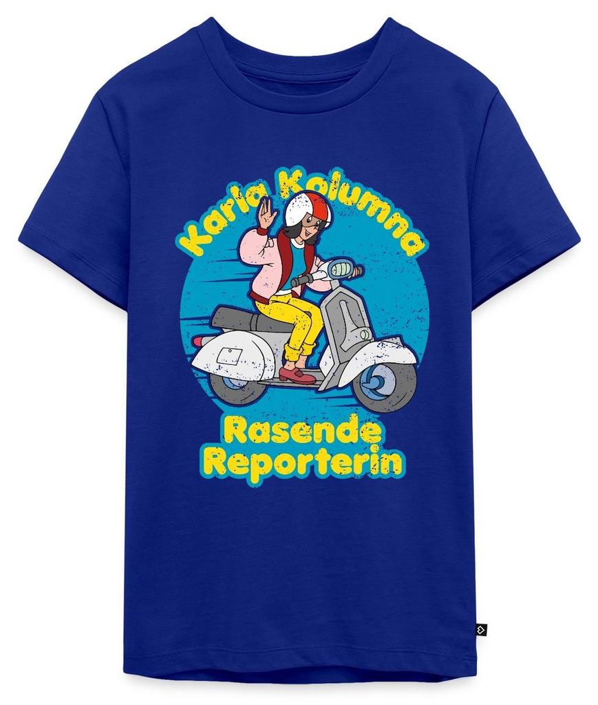Spreadshirt Karla Kolumna Rasende Reporterin Teenager Premium T-Shirt, 158/164 (12 Jahre), Royalblau
