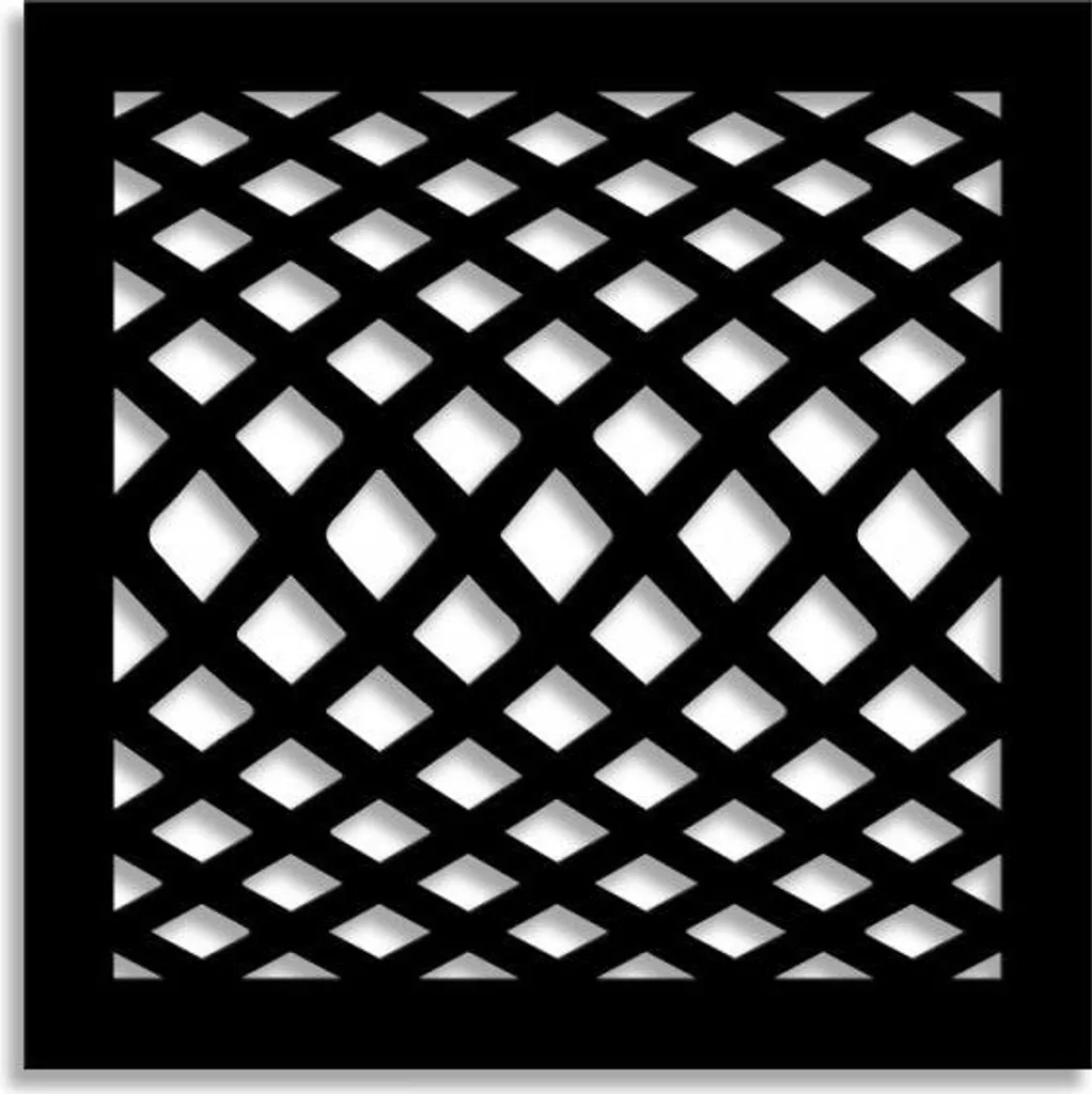 Pannello SIVIGLIA Nero 98x98 PVC 10mm | Crea la Tua Oasi di Privacy