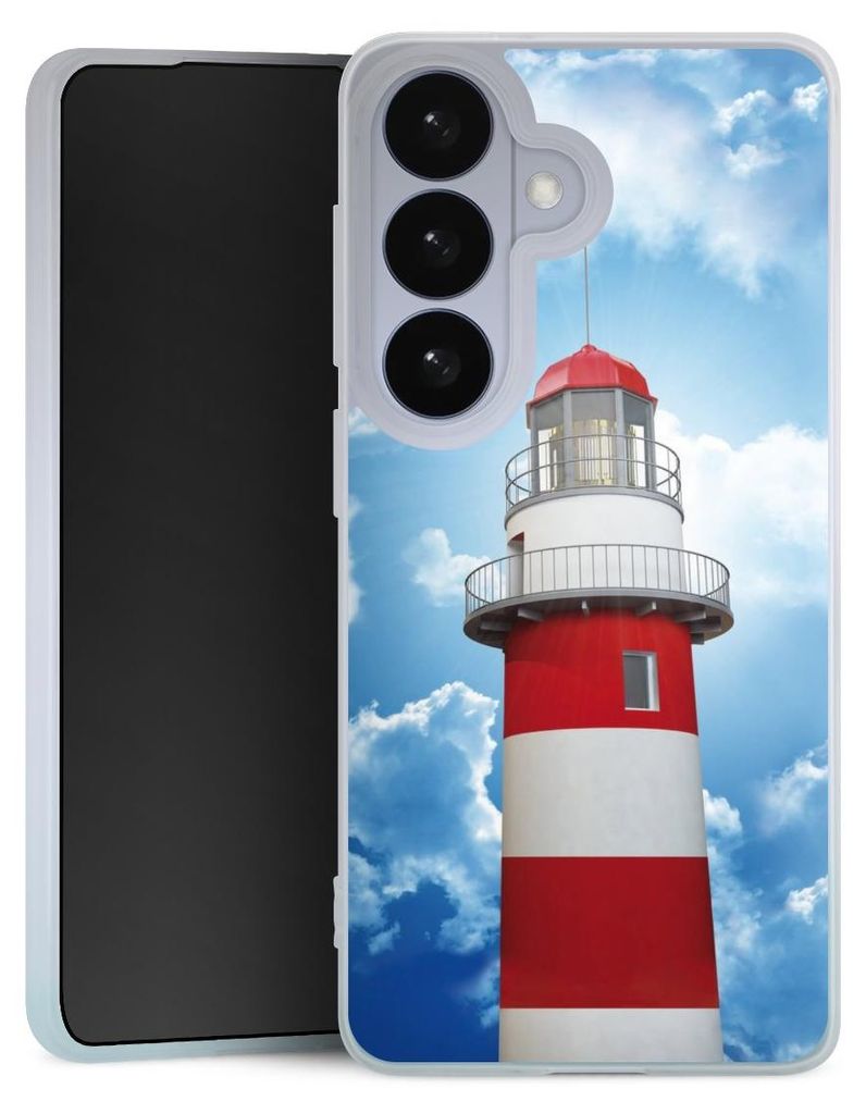 DeinDesign Handyhülle für Samsung Galaxy S26 Silikon Hülle Case Smartphone Schutzhülle Himmel Leuchtturm Wolke