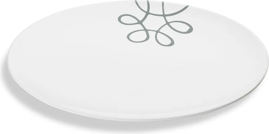 Grand Plat de Service Ovale en Céramique Grise Gmundner Pur Geflammt