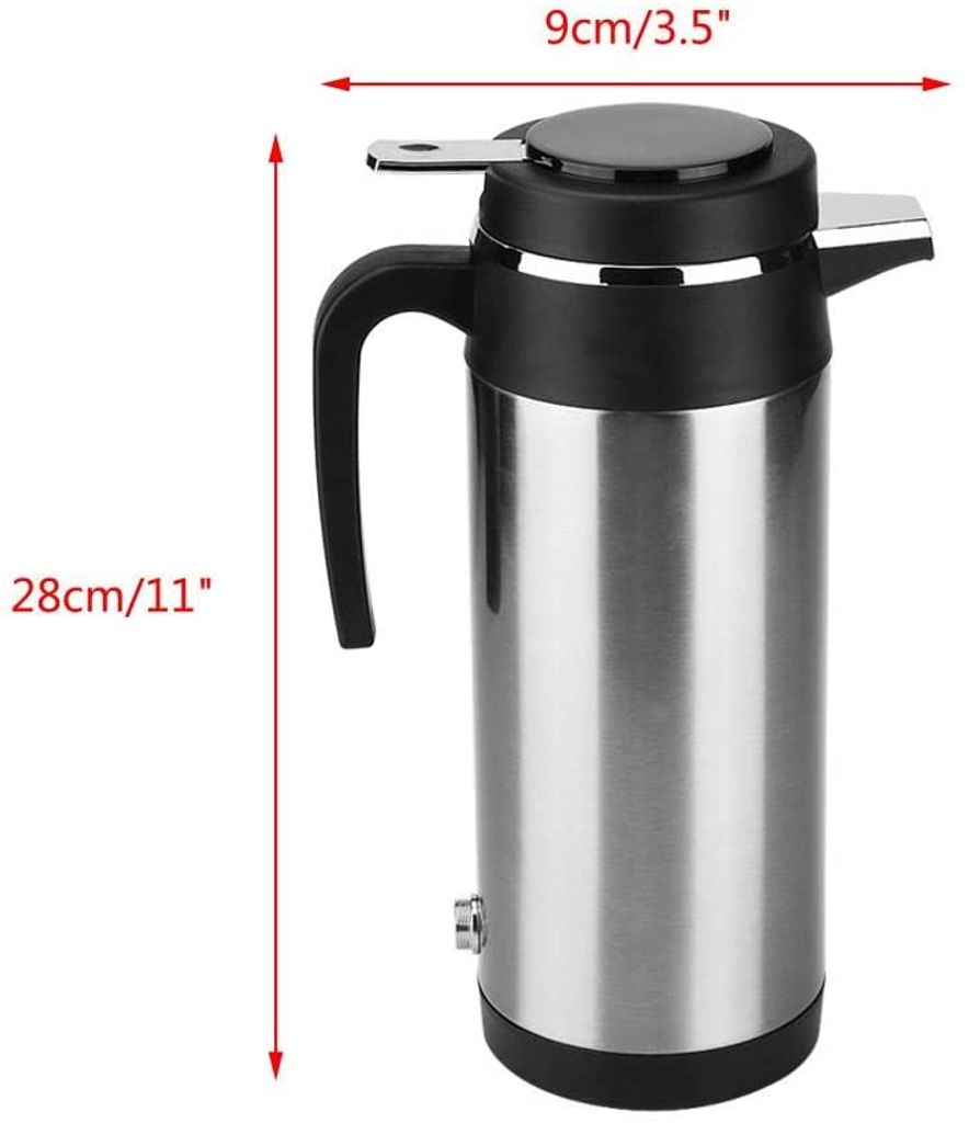 12 V Wasserkocher 300 ml Teekocher Kaffeekocher Edelstahl Flasche Auto DE 