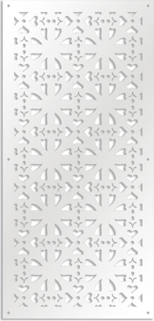 SHAPE – Perforiertes PVC–Panel – Sonnenschutz 98x198 cm weiß