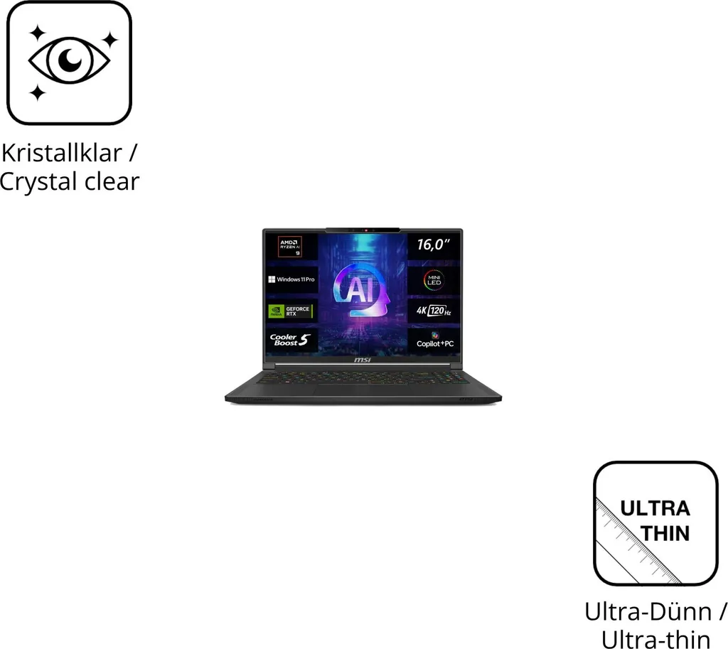 Miglior Pellicola MSI Stealth A16 AI plus: Kit 2x dipos Claro - 5