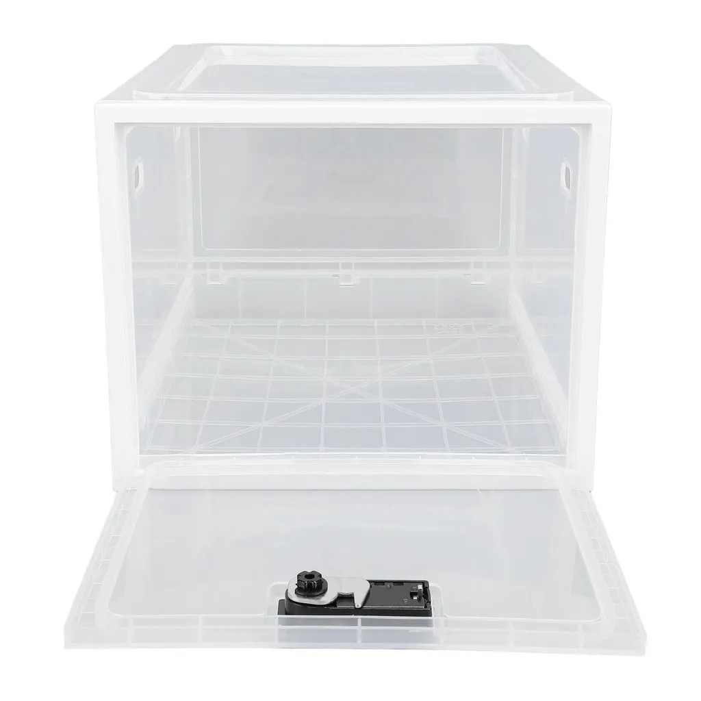 Boîte de rangement verrouillable plastique pratique pour frigo 30cm