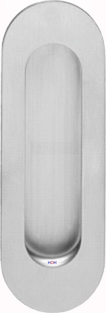 Edelstahl Schiebetürmuschel SM 35550 Oval ohne Lochung Griffmuschel