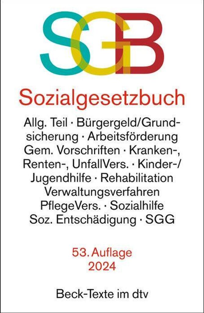 Sozialgesetzbuch mit Sozialgerichtsgesetz Produktbild 