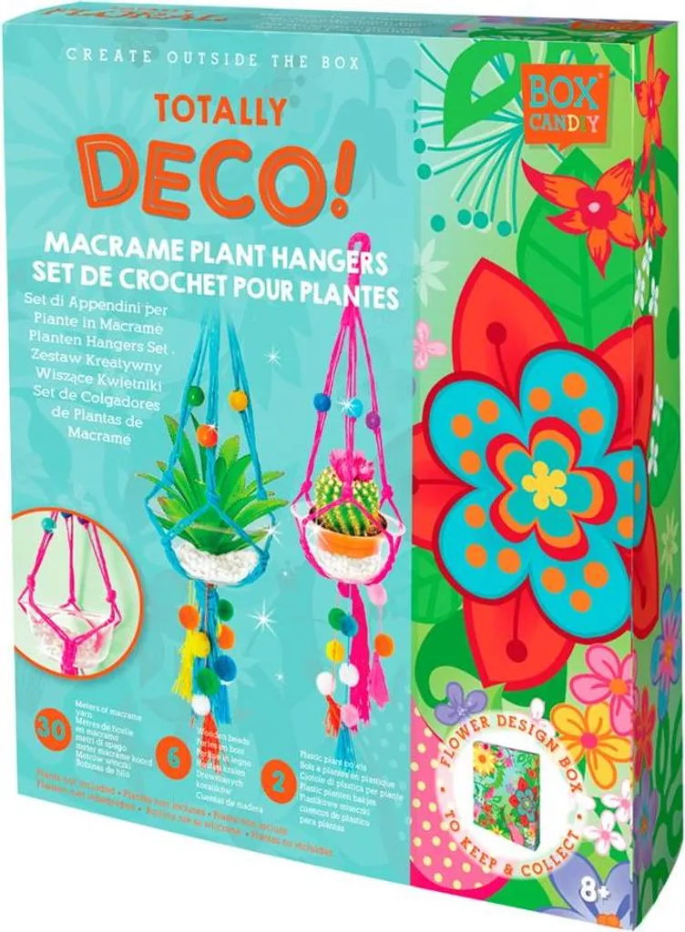 Suspension plante macramé en kit complet pour décoration bohème chic