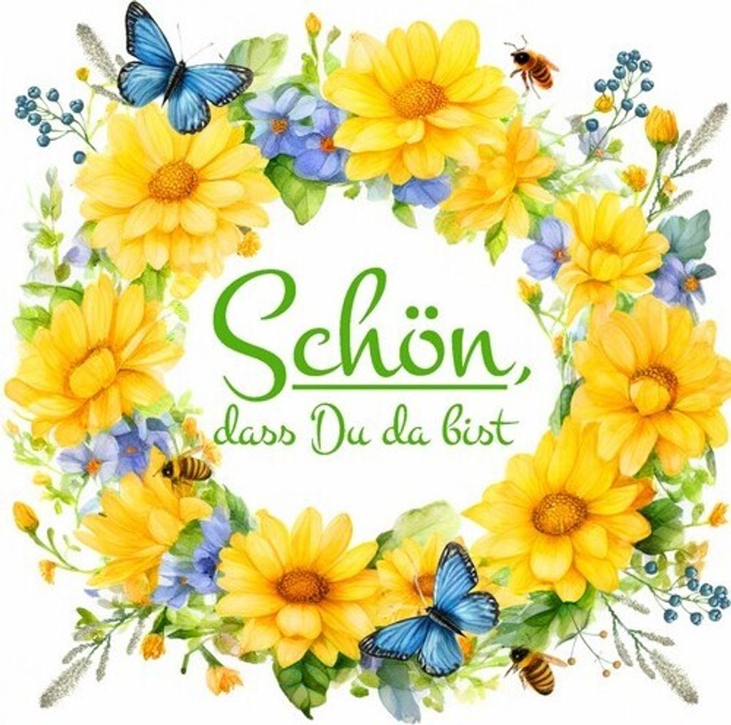 20 Servietten Schön in yellow Summer Wreath - Schön im gelben Sommerkranz 33x33cm