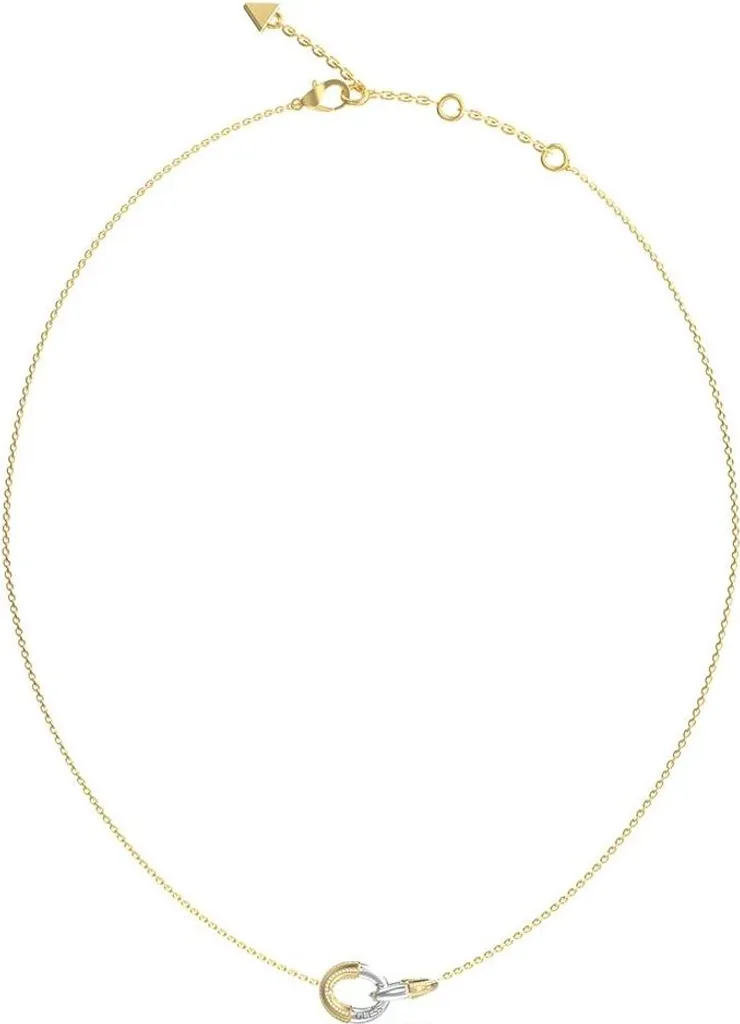Collier Femme Guess JUBN05373JWYGRHT-U Doré avec Pendentif Logo Chic