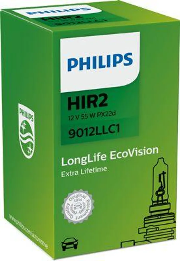 Lampada Philips 9012LLC1 HIR2 55W 12V - Ricambio Originale LongLife