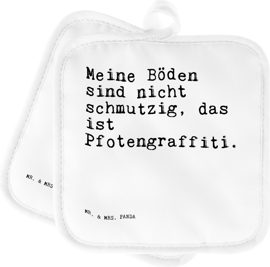 Mr. & Mrs. Panda Topflappen Meine Böden sind nicht... - Produktbild 