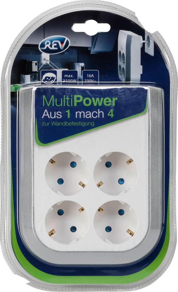 REV MultiPower 4-fach Steckdosenerweiterung Produktbild 