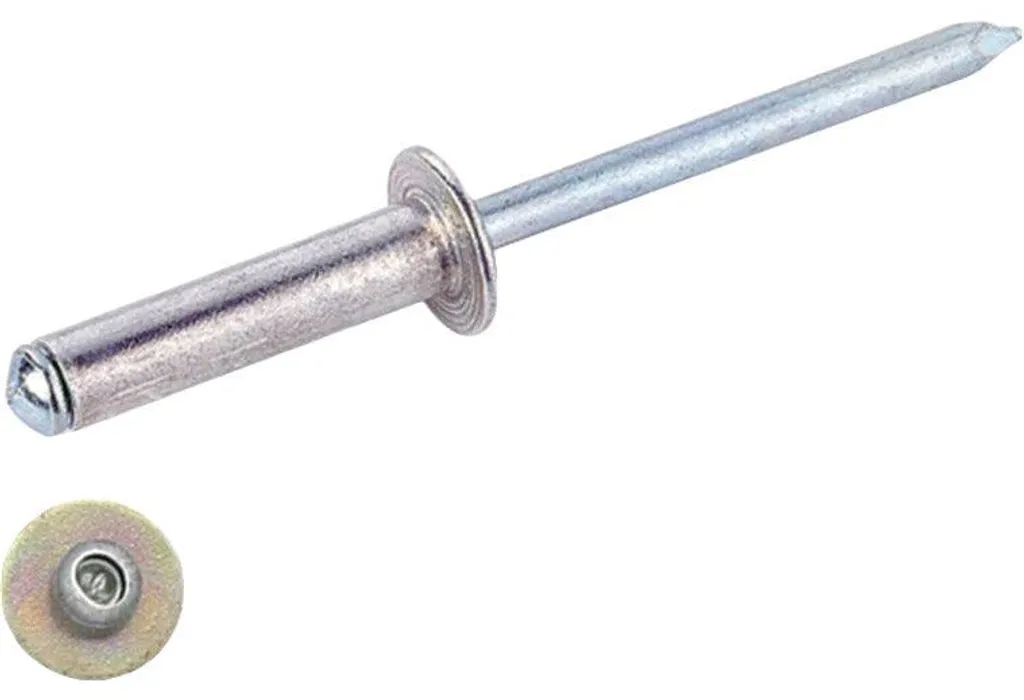 Rivet bernois Cema 4,0x10mm boîte de 100 pièces pour fixation métal