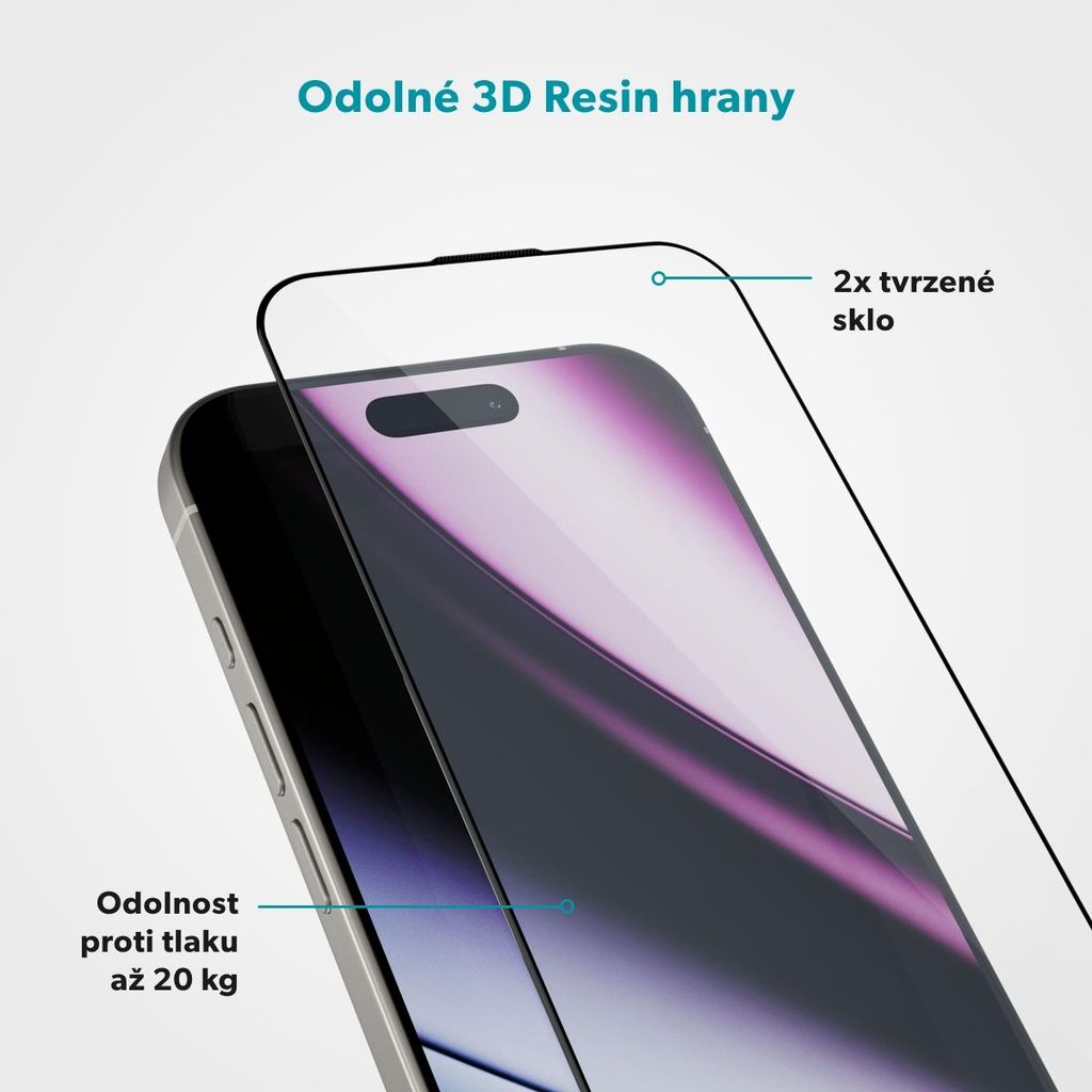 Epico 3D Glas mit App - 2 Stück für iPhone16 Pro Max