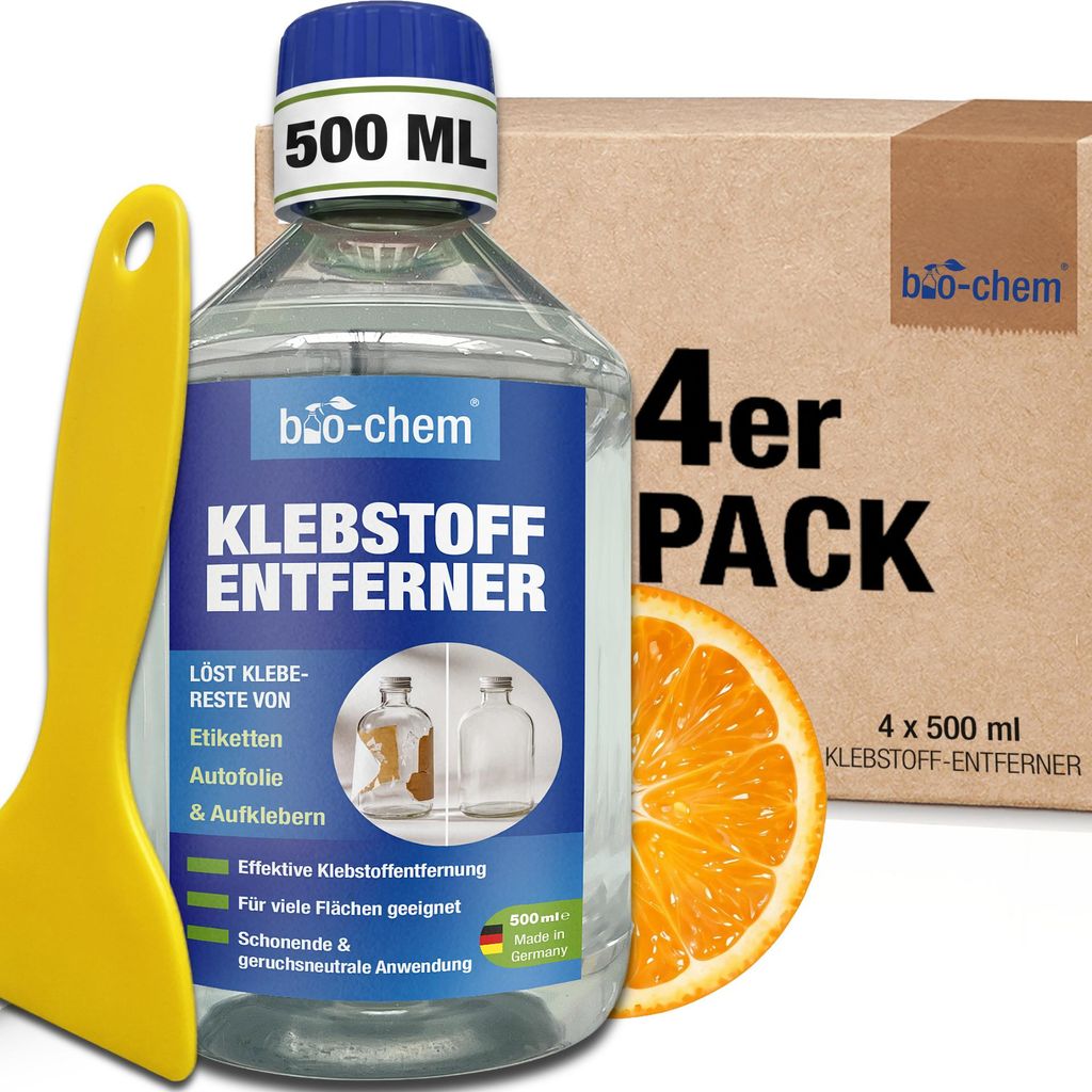 bio-chem Klebstoffentferner Etikettenlöser – 4x 500 ML – SC Produktbild 
