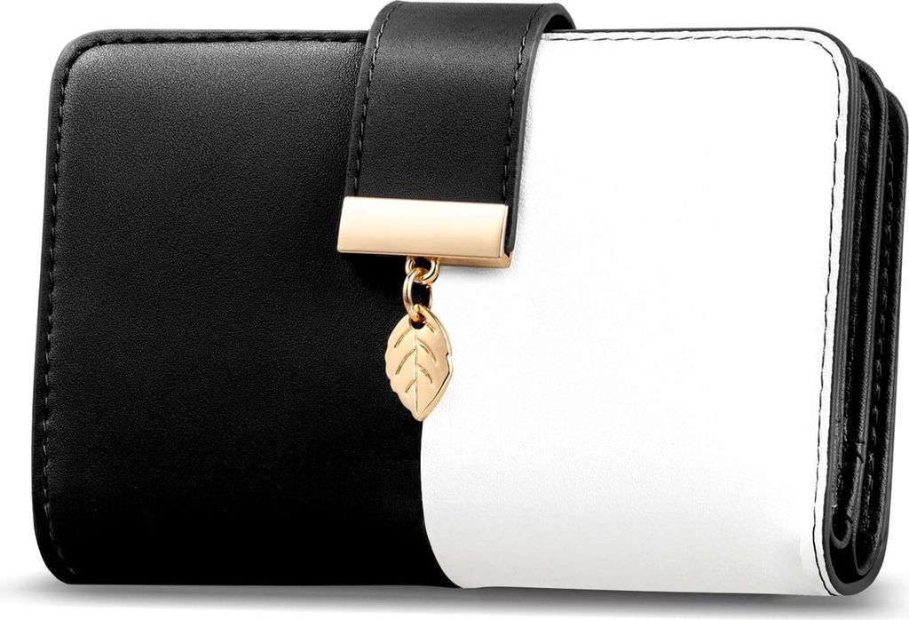 Geldbeutel Damen Portemonnaie Damen aus Leder Geldbeutel Viele Fächer mit RFID Schutz 18 Kartenfächer Geldbörsen mit Reißverschluss Kette und L...