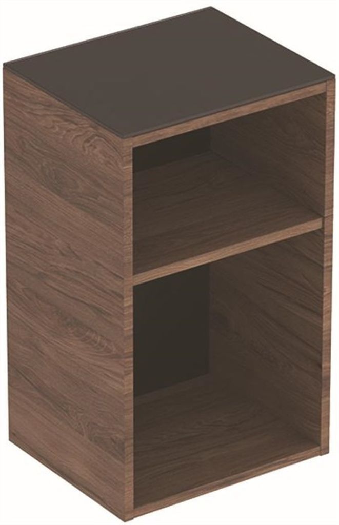 Geberit GE Smyle Square Seitenschrank, offen 36x60x29,9cm, Nussbaum