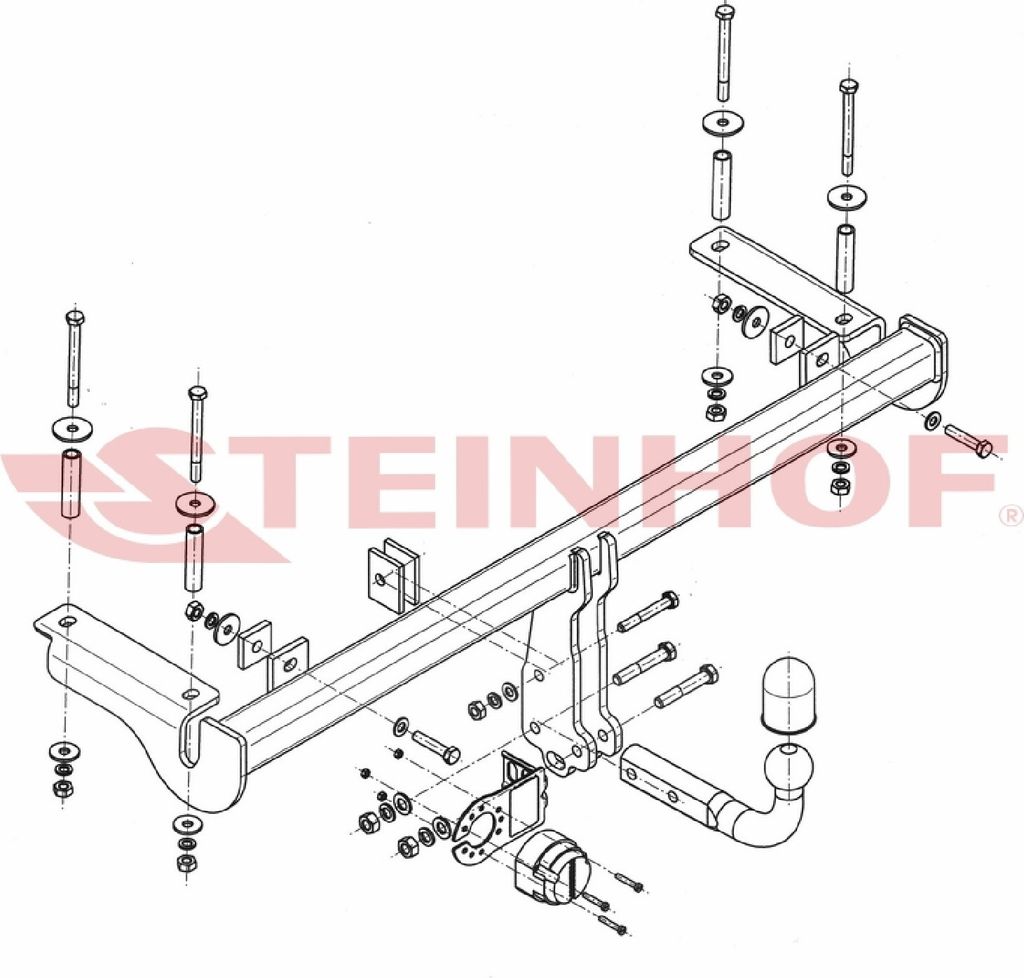 Z546631 Anhängerkupplung passend für HONDA HR-V 2002-2006 starr