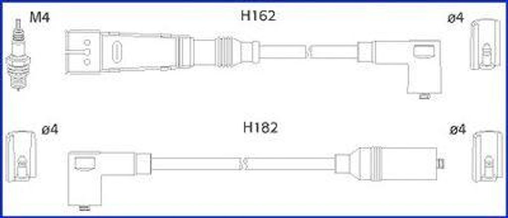 HITACHI 134701 Zündkabelsatz Zündleitungssatz