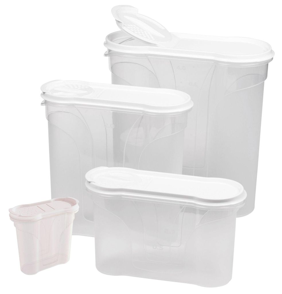 Novaliv Schüttdosen 4er SET 1x Salzstreuer plus 3x Produktbild 