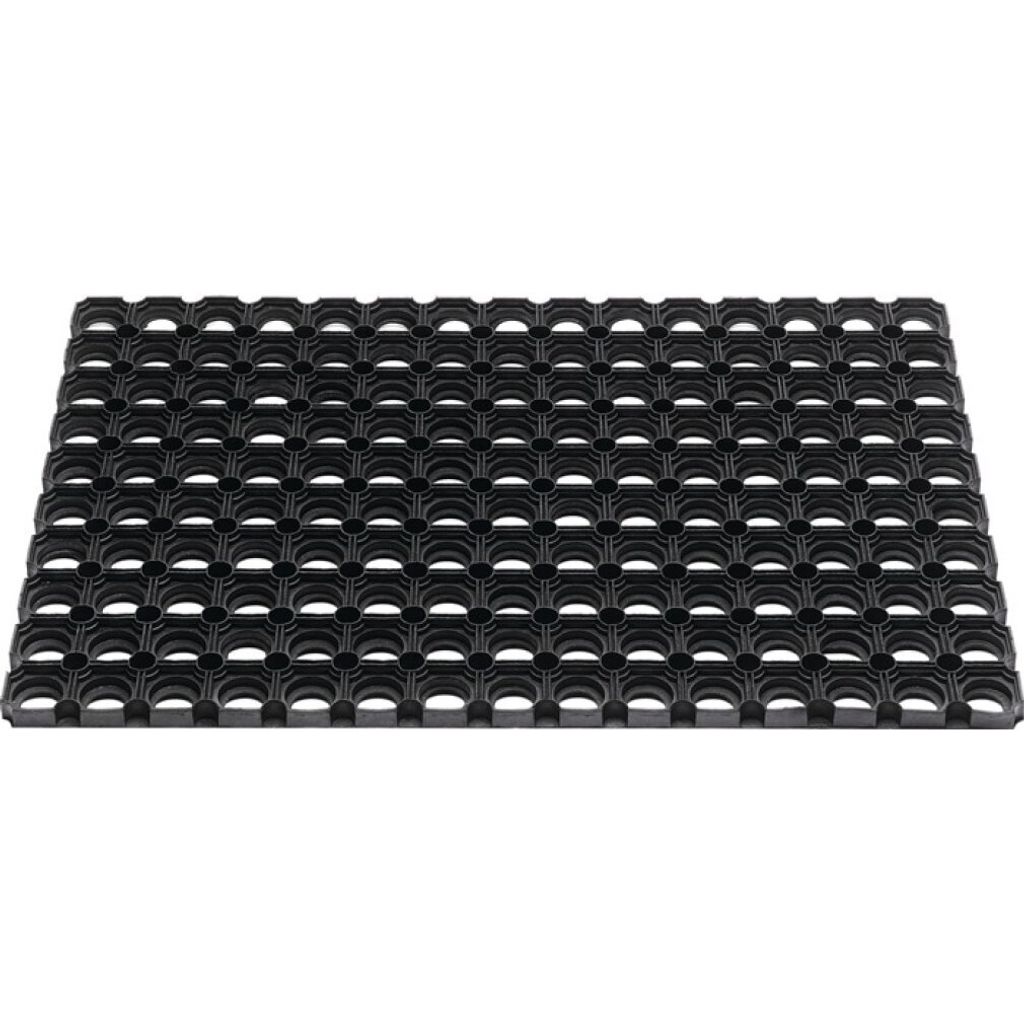 Fußmatte offene Ringe schwarz Gum.L400xB600xS22mm Produktbild 