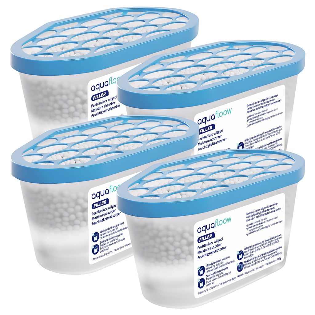 4x 400 ml osuszacz powietrza – pochłaniacz wilgoci do Zdjęcie produktu 