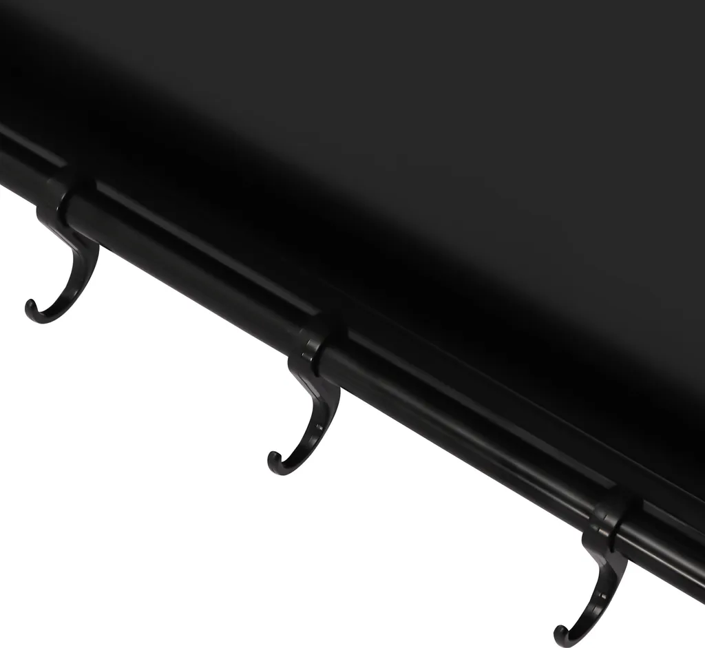 Rangement cuisine pour micro-ondes : étagère murale gain de place noir