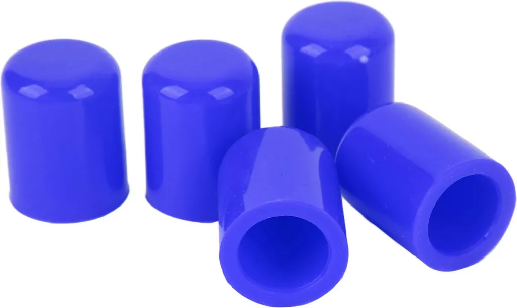 Tappi Silicone Blu 19mm Racing - 5 Pezzi per Tubi Aspirazione