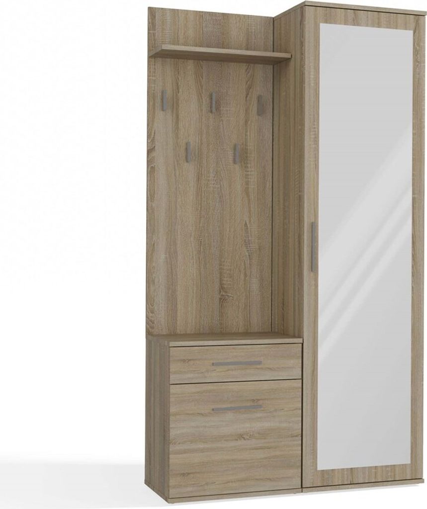 Garderobe modern mit Spiegel Schrank Duo