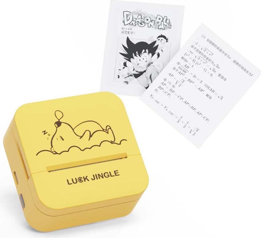 INF 58mm Mini Thermodrucker - Bluetooth Drahtloser Etiketten & Fotodrucker Gelb