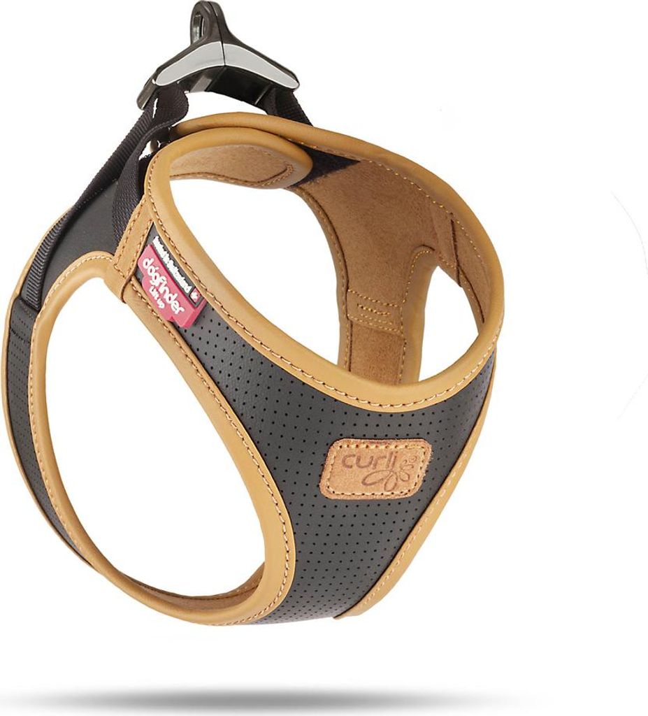 Curli Apple Kožený postroj černý XS Obrázek produktu 