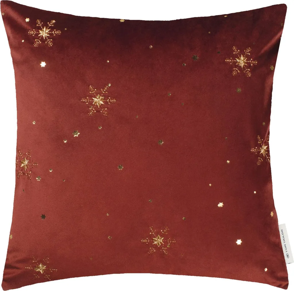 Housse de coussin Tom Tailor Sparkling Stars rouille 38x38 cm chic