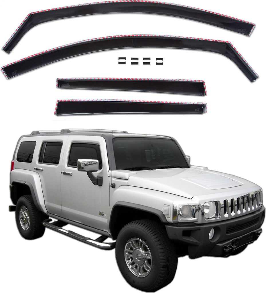 J&J Automotive | SCOUTT Okenné deflektory pre Hummer H3 Obrázok produktu 