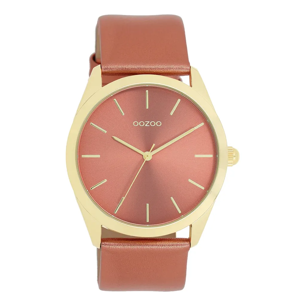 Orologio Oozoo UOC11334 Rosso e Oro Donna - Offerta Ecommerce