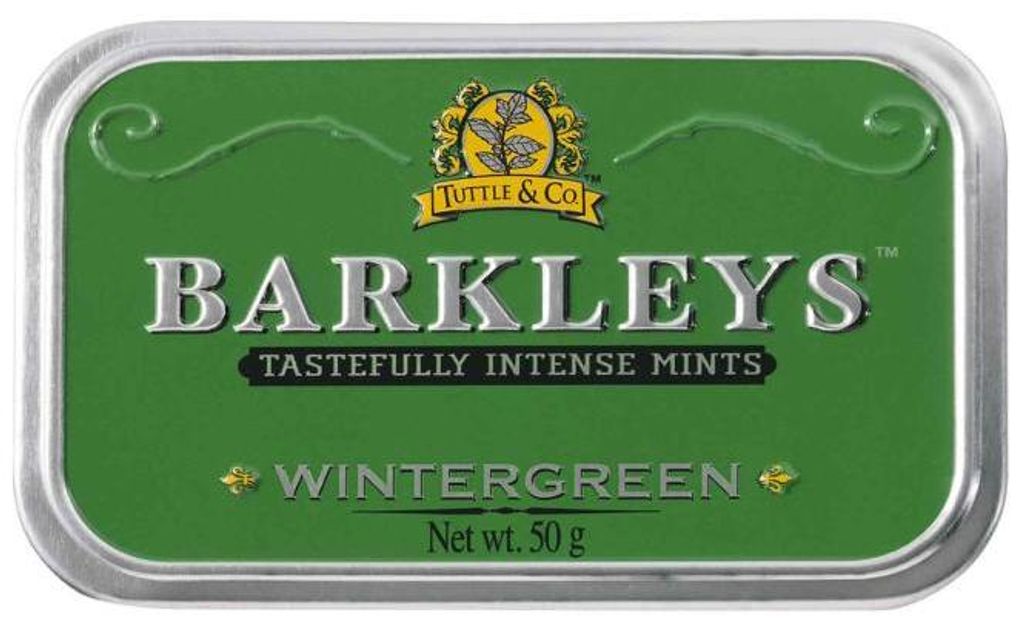 Barkleys Wintergreen Pastillen mit Eukalyptus Geschmack Produktbild 