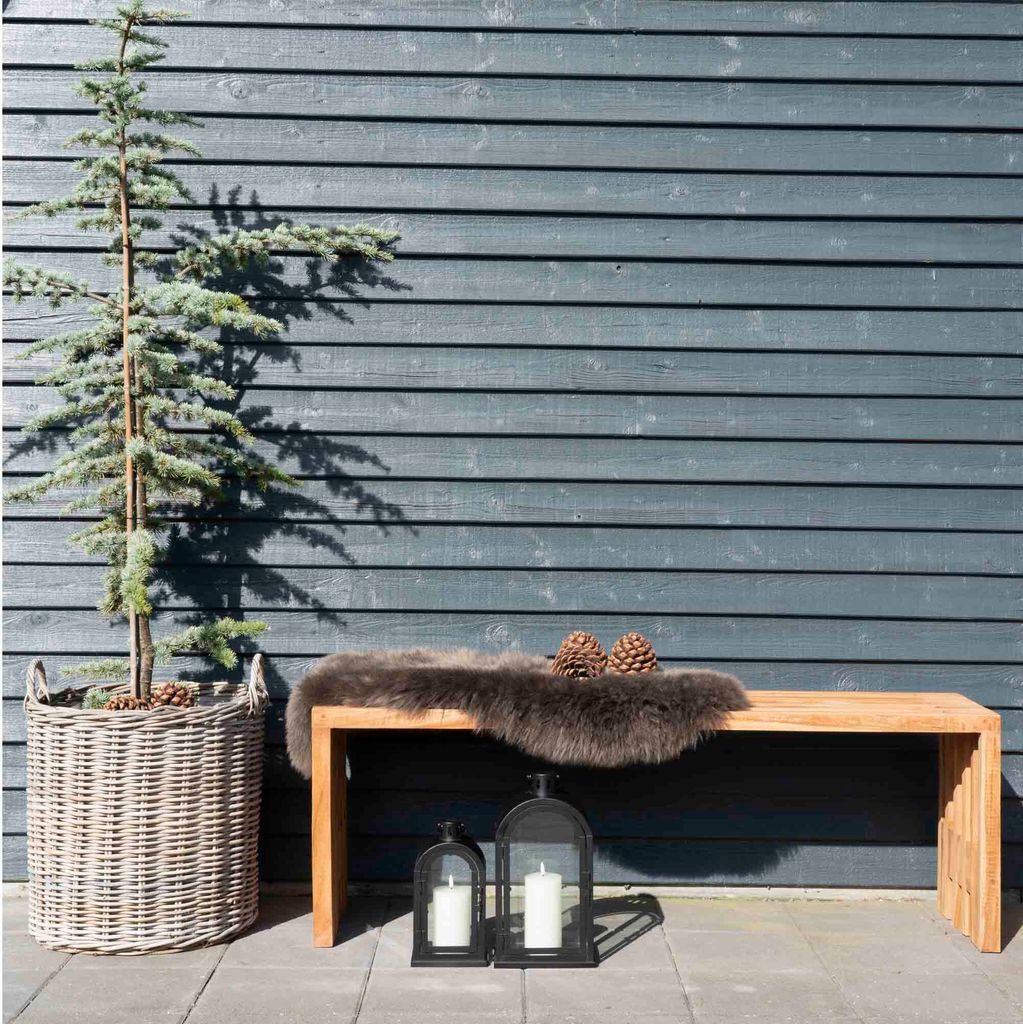 House Nordic Körbe Indo Set 2 runde Körbe aus Kubu-Rattan Produktbild 7