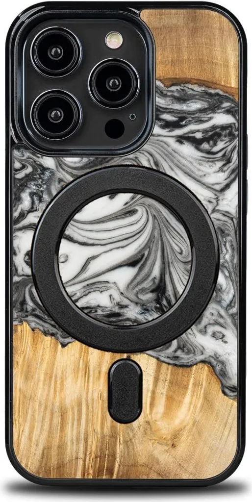 Custodia Bewood iPhone 14 Pro Terra - Legno e Resina MagSafe Premium