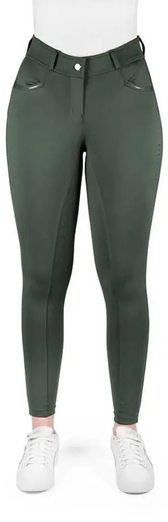 Pantalon Equithème Carly SFS Femme Vert 36 : Liberté de Mouvement